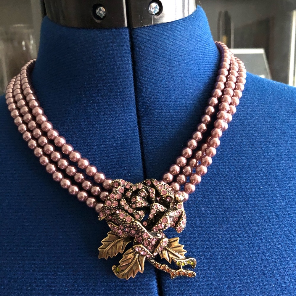 Heidi Daus rose drop necklace